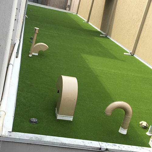 SynLawn artificial turf on rooftop