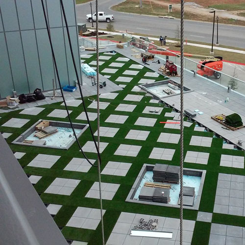 synlawn rooftop square hash pattern