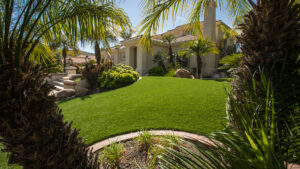 residential artificial lawn installation