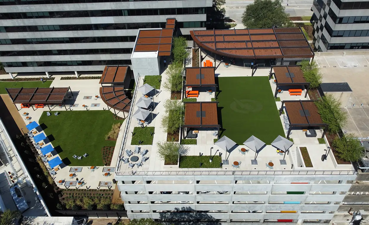 Artificial grass for commercial rooftops from SYNLawn
