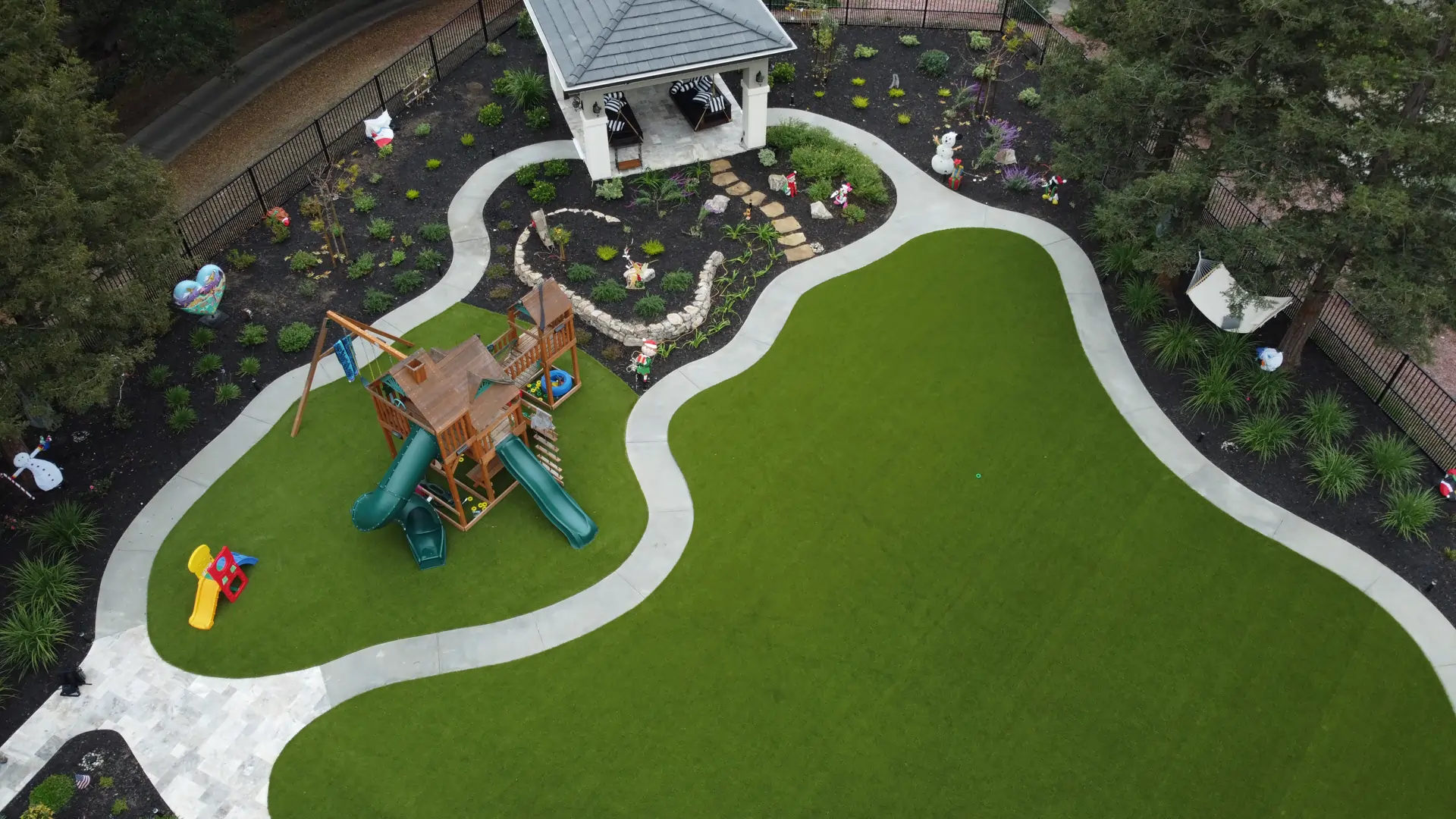 Houston backyard artificial turf