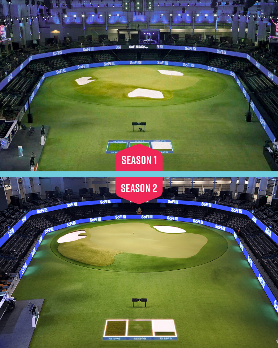 SYNLawn Houston Putting Green Turf Installed for the TGL GreenZone Upgrade