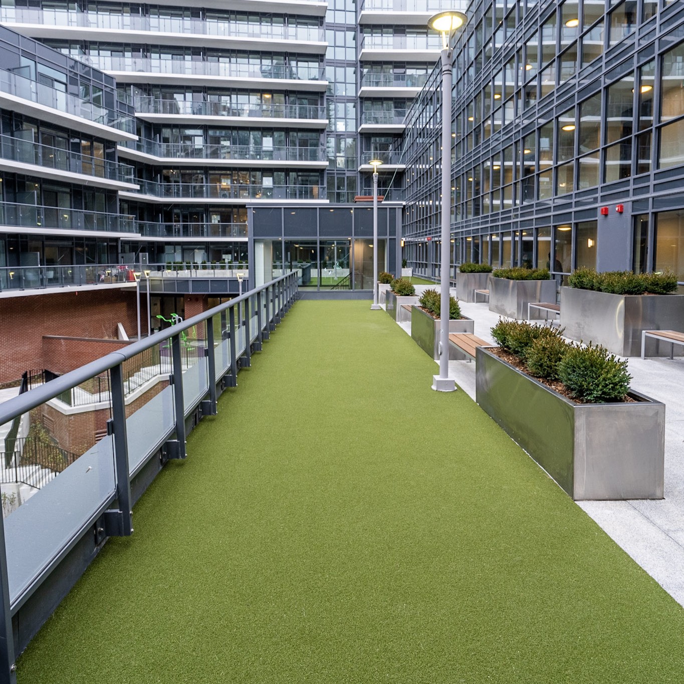 SYNLawn Rooftop Artificial Turf Installation SYNLawn Rooftop Houston Artificial Turf Installation