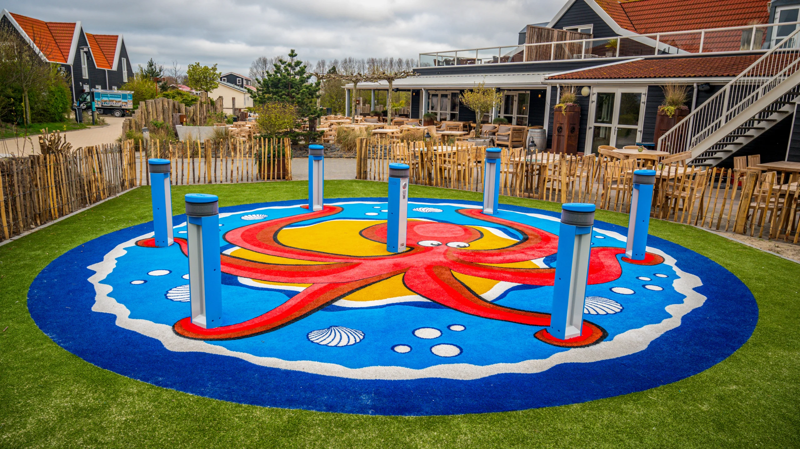 Octopus Houston Artificial Grass Mural Octopus Houston Artificial Grass Mural