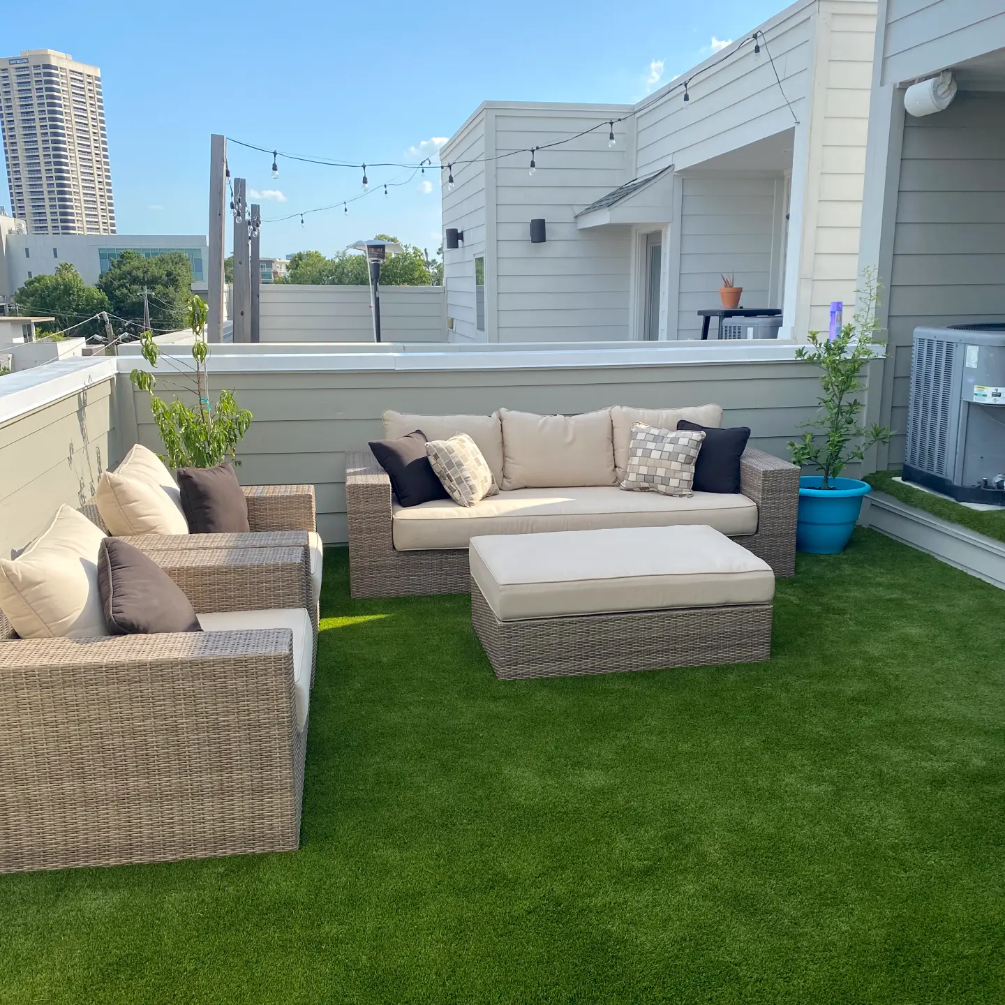Rooftop Lounge Artificial Turf Houston Artificial Turf Rooftop Lounge