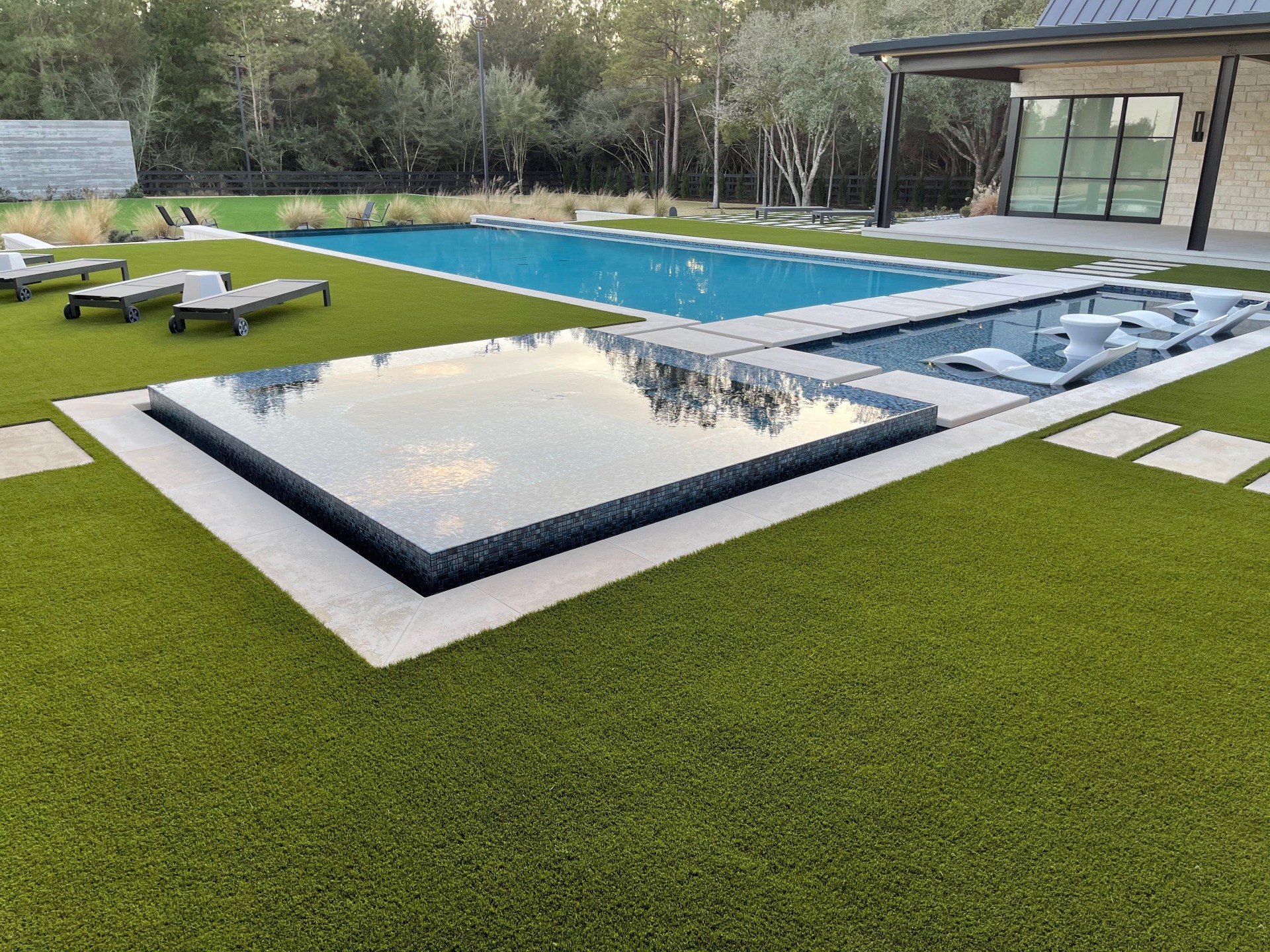 Houston Artificial Grass Custom Pool Landscape Houston Artificial Grass Custom Pool Landscape