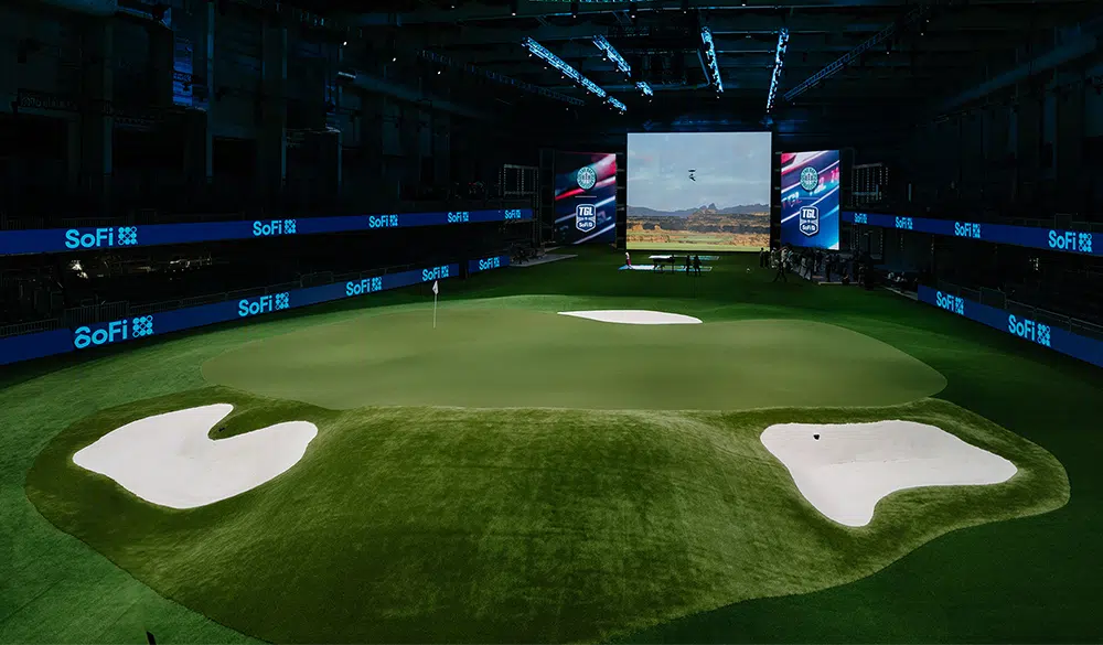 Synlawn_TGL_GreenWideView TGL Indoor Golf Simulator Putting Green Turf